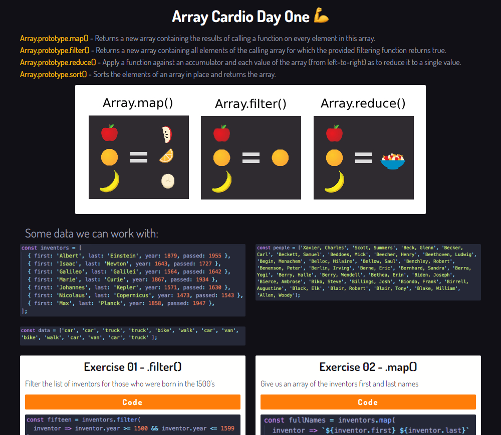 Array Cardio Day 1