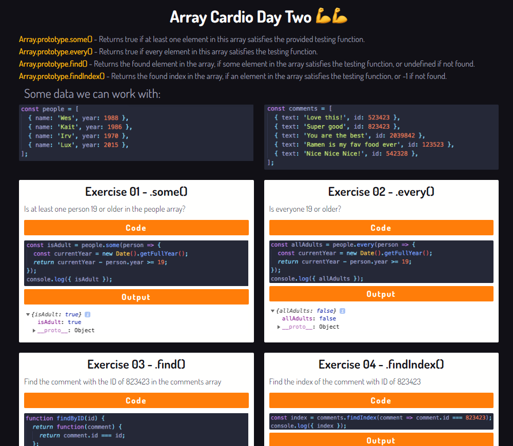 Array Cardio Day 2