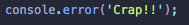 console.error()